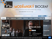 Tablet Screenshot of modranskybiograf.cz